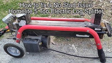 Log Splitter Fix Electric No Start