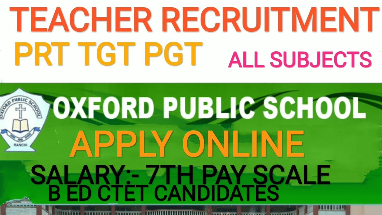 Private school teacher jobs 2021