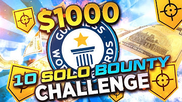 WARZONE SOLO BOUNTY CONTRACT *WORLD RECORD* $1,000 CHALLENGE! (Modern Warfare: Warzone)