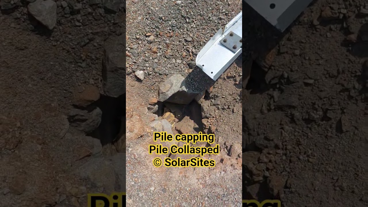 पाइल कैपिंग, पाइल के बैठना 