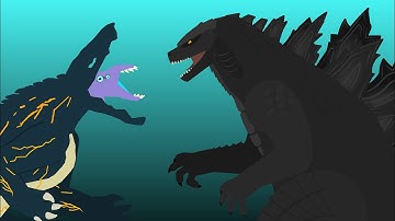 Raiju VS Godzilla 2021 ll stick nodes animation