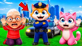 Me Convertí en POLICÍA de GTA 5 Durante 24 HORAS!