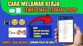 New for 2026 ‼️ How to Apply for a Job via Email | How to Send a Job Application via Email on Mobile