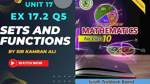 Exercise 17.2 q5 complete | New book of class 10 | by Sir Kamran Ali