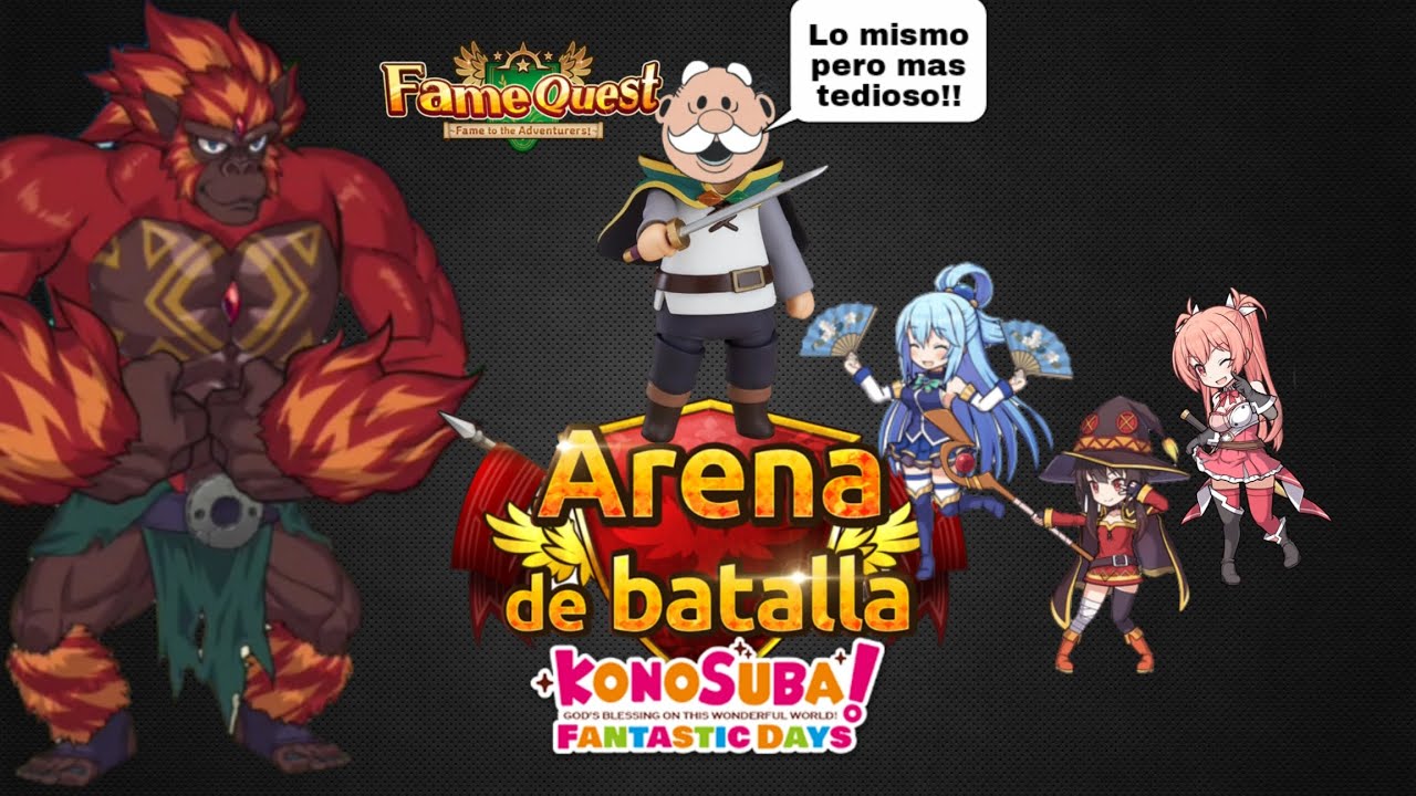 [KonoSuba! Fantastic Days] Battle Arena, Fire Bro-rilla - YouTube