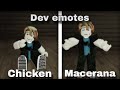 Dev emotes in forsaken | SHOWCASE