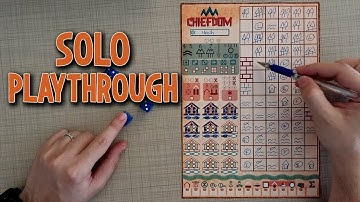Chiefdom - Single Sheet Roll & Write Game - Tutorial & Playthrough