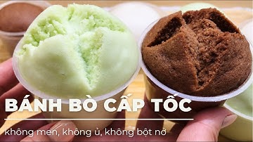 BÁNH BÒ | Cách làm bánh bò cấp tốc  không men, không bột nở, không ủ | | Cuộc sống Séc #230