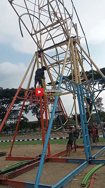 pekerjaan konstruksi wahana bianglala kincir angin pasar malam