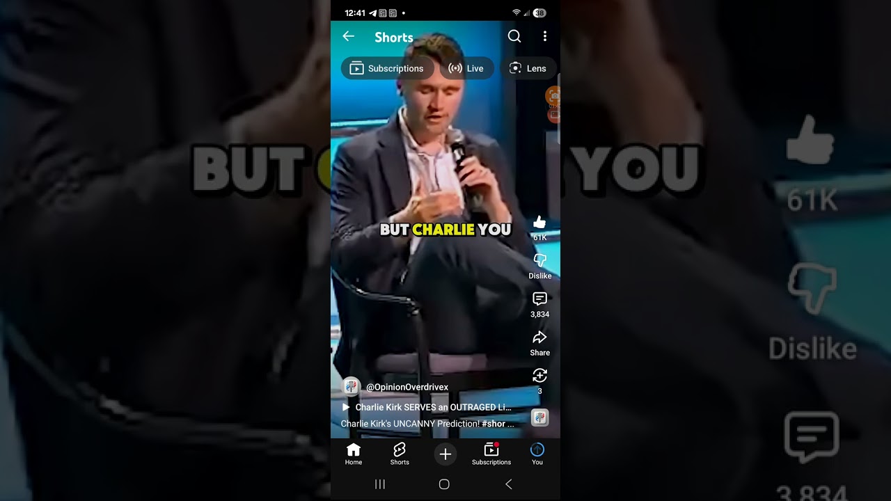 Charlie Kirk speaking words of wisdom once again 