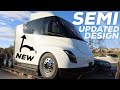 Updated 2021 Tesla Semi Spotted! New Door Handles & Lights!