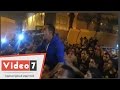  أهالى الدرب الأحمر يهتفون ضد الداخلية أمام مديرية أمن القاهرة بعد مقتل سائق