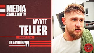 Cleveland Browns: Guard Wyatt Teller Meets With Media Following Loss to New Orleans