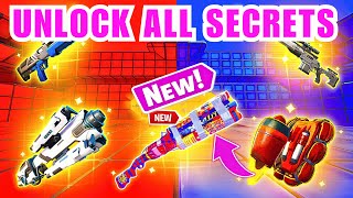 SUPER RED VS BLUE TYPICAL GAMER MAP FORTNITE - ALL SECRETS LOCATIONS PART 15 (FIREWORK SHOTGUN)