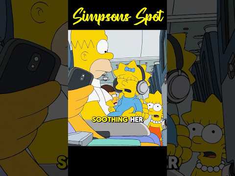 Maggie Causes Trouble For Homer On The Flight Simpsons Shorts 