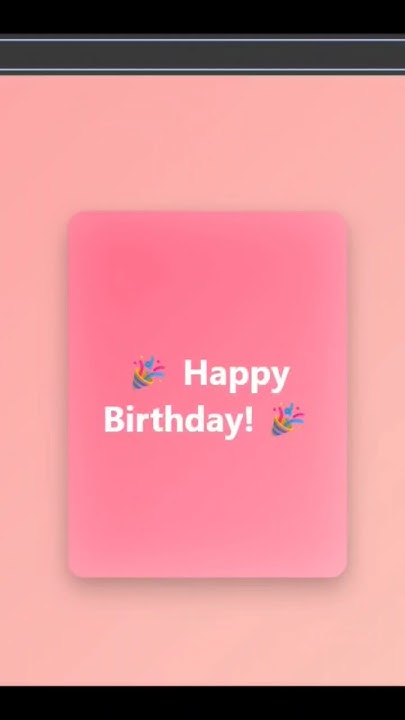 Animated Greeting Card | HTML+CSS+JS | #website #frontend #trending # ...