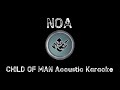 Noa  child of man acoustic karaokebacking track acousticguitar karaoke sing