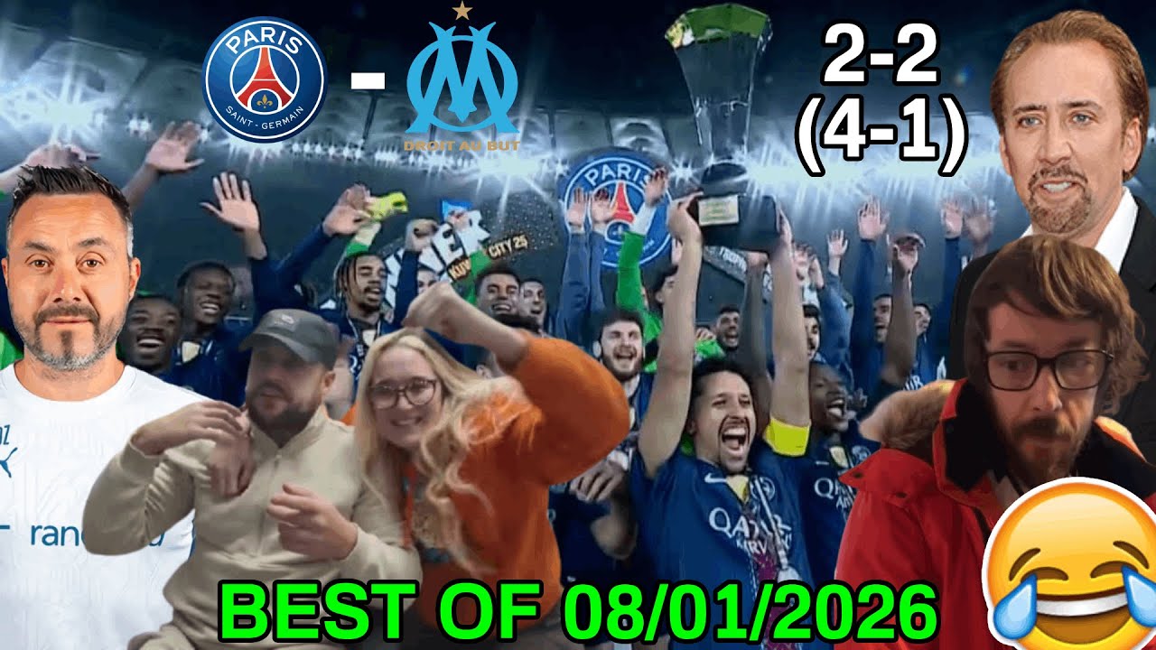 GWEN DÉÇU PAR LA DEFAITE DE L'OM 😂 DE ZERBI ET NICOLAS CAGE PRENNENT CHER 🤣 / Best of du 08/01/2026