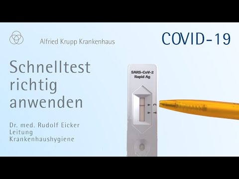 COVID-19: ROCHE®-Antigen-Schnelltest richtig anwenden