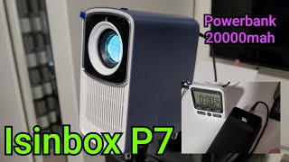 Projektor Led Isinbox P7 z możliwością zasilania przez powerbank Test