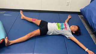 Snow Angel Spinal Galant Reflex integration exercise