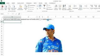 Cricket Live Score in Excel Sheet