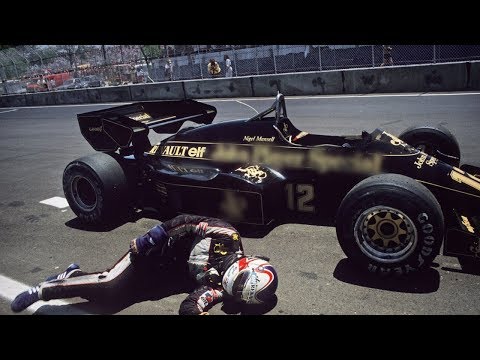 Мэнселл толкал свой болид до самого финиша. Даллас - 1984