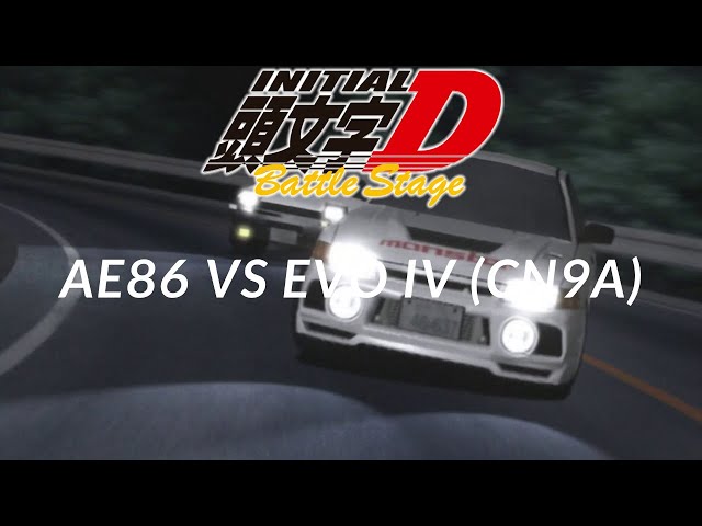 Initial D Battle Stage AE86 vs EVO 4 [CN9A]