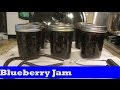 Making Blueberry Jam Preserves in Water Bath Canner