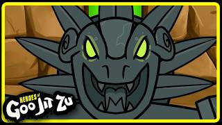 Jungle Temple Power Up! Battle for the Base! | Heroes of Goo Jit Zu | Cartoon movies
