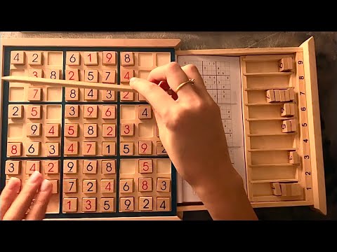 😴 ASMR - Wooden Blocks Sudoku (4)- Clicky Whispers