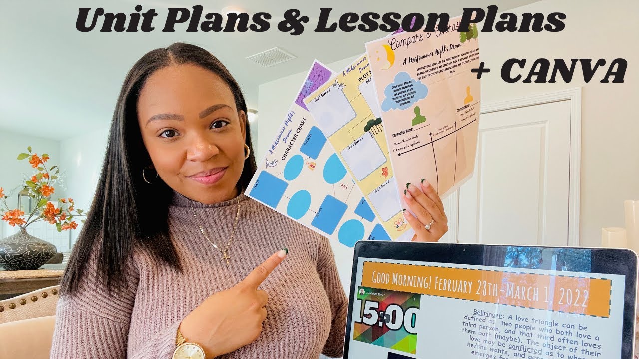 Lesson Plan With Me + Canva || High School English Teacher - YouTube
