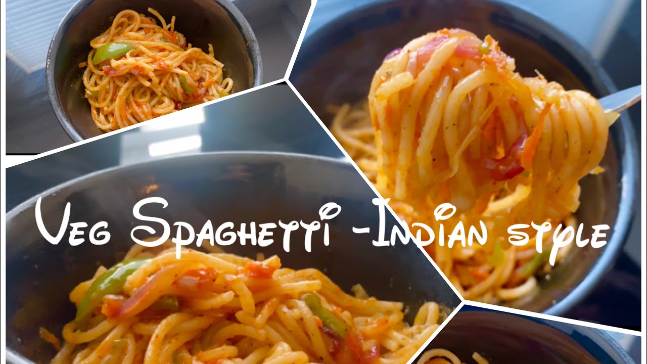 Veg Spaghetti In Indian Style / Simple & Easy Veg Spaghetti recipe