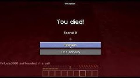 Minecraft XBOX ONE-Suffocating  in a Wall Glitch!?!?