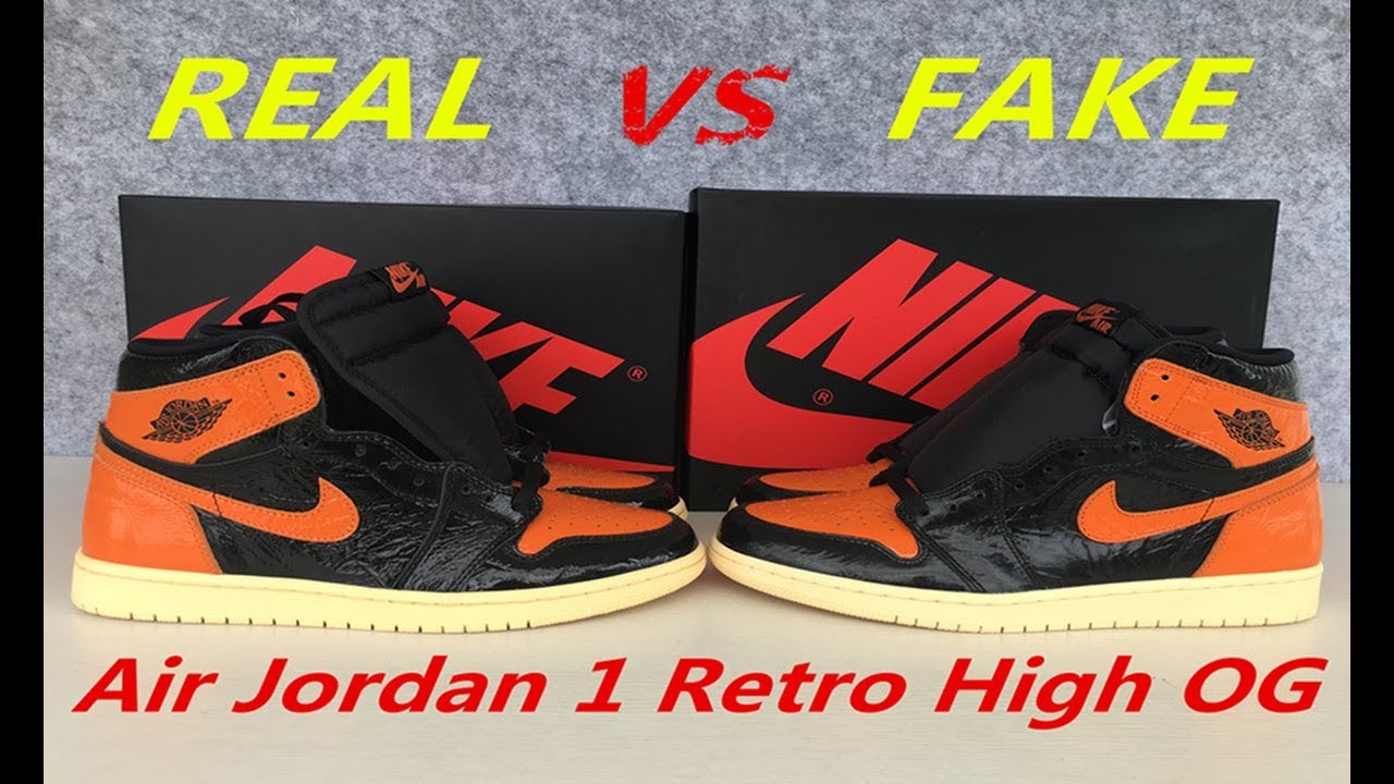 REAL VS FAKE Air Jordan 1 Retro High OG Shattered Backboard 3.0 Review ...