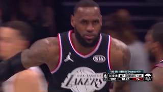 LeBron James Throws Down CRAZY DUNK Off of Dwayne Wade Lob | 2019 NBA All-Star Weekend