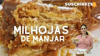 ¡MIL HOJAS DE MANJAR! Hojaldre paso a paso, rápido, fácil y delicioso | Sandra Jarufe - Pastelería