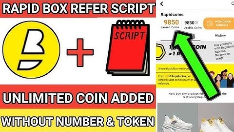 Rapid Box Refer Script | Rapidbox Refer bypass script | Rapidbox coin adder script | Refer Script