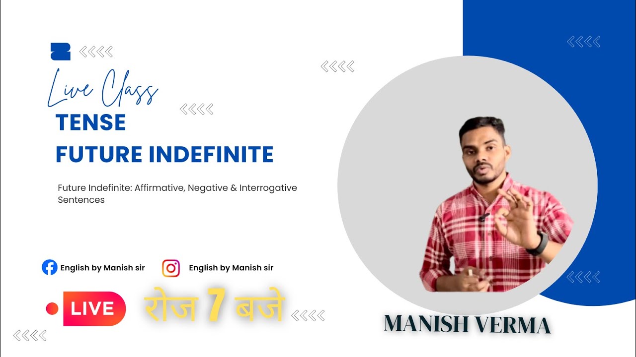 Future Indefinite Tense | Full Practice | Example | Live Class 