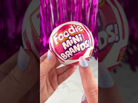 Foodie Mini Brands Opening Satisfying Video ASMR! #shorts #asmr