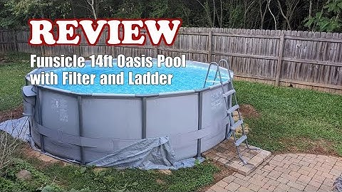 Funsicle 14ft x 48in Oasis Pool Review with Filter Pump & Ladder, Gray 2025