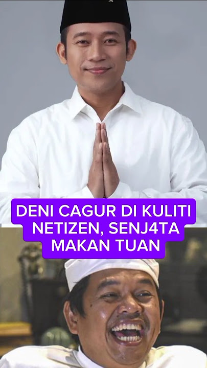 DENI CAGUR DI KULITI NETIZEN, SENJATA MAKAN TUAN #dedimulyadi#denicagur#shorts