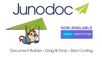 Junodoc Document Template Builder for Salesforce is now released on the Appexchange