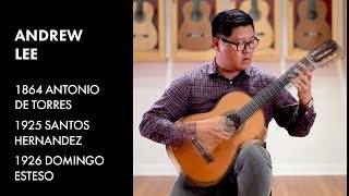 Angel Barrios' 'Tonadilla' played by Andrew Lee on 3 fine vintage guitars: Torres, Santos and Esteso