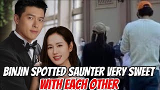 HYUN BIN AND SON YE JIN SPOTTED SAUNTER VERY SWEET WITH EACH OTHER #fyp