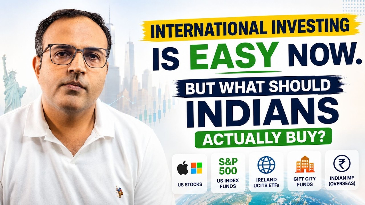 Sachin Kabra explaining international investing options for Indian investors