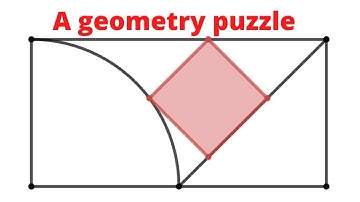 Inscribing a Square, a Quarter Circle and a Triangle in a Rectangle