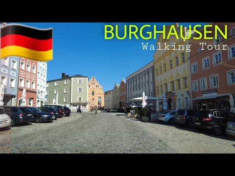 Burghausen Germany, Walking Tour 4K Ultra HD