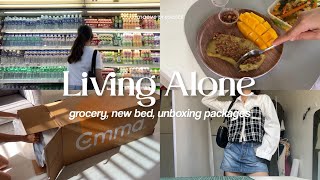 Living Alone in the Philippines: Got a new bed, unboxing packages, grocery shopping