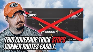 Glitchy Coverage Trick Stops Corner Routes. Madden 23